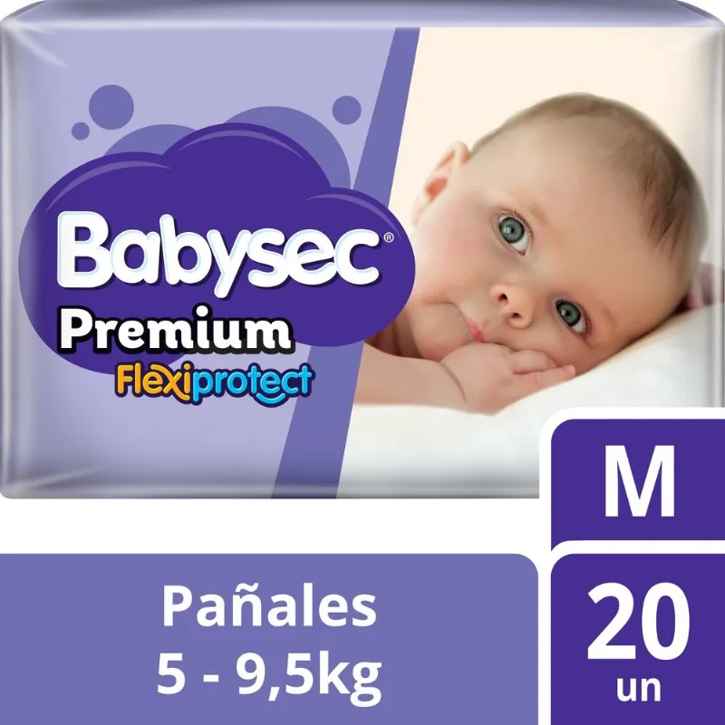 Pañales Premium m 20 un.