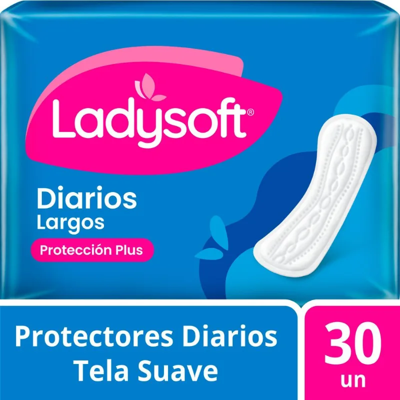 Protectores Diarios Ladysoft Tela Suave 30 un.