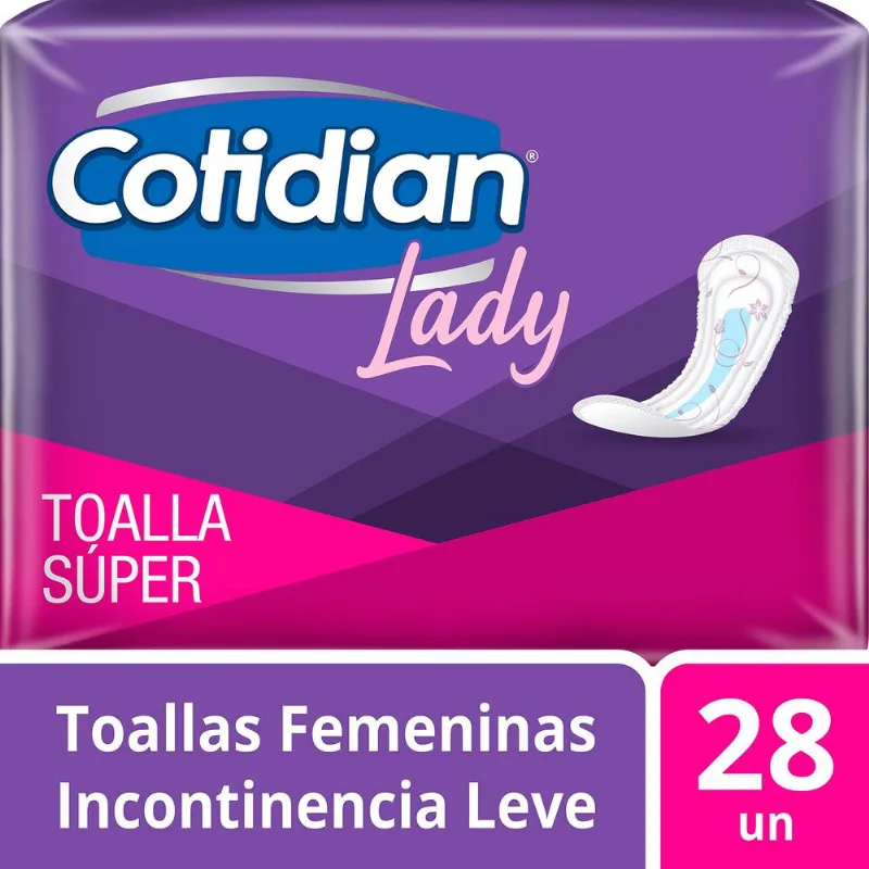 Toallas Higiénicas Cotidian Lady Super 28 un.