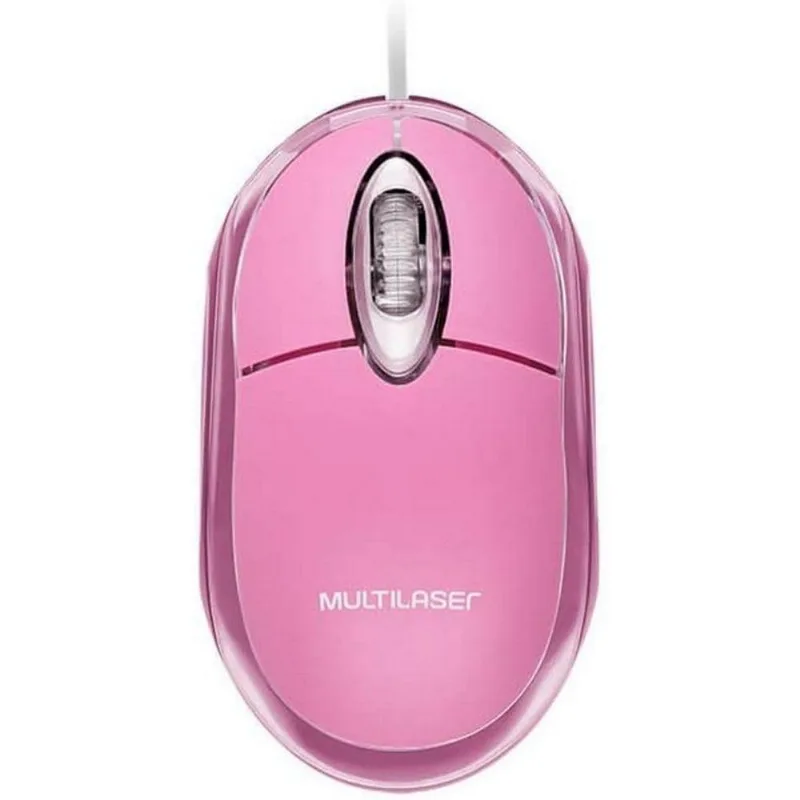 Mouse Óptico Rosa 1200Dpi Usb - Multilaser