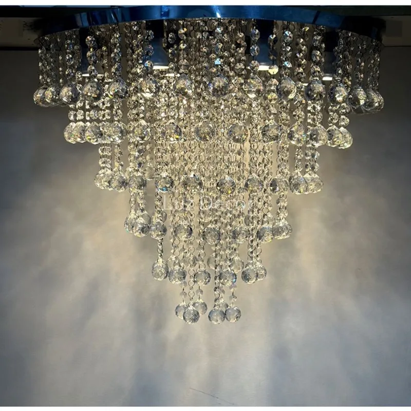Pendente Luminária De Cristal Legítimo Para Sala Quarto