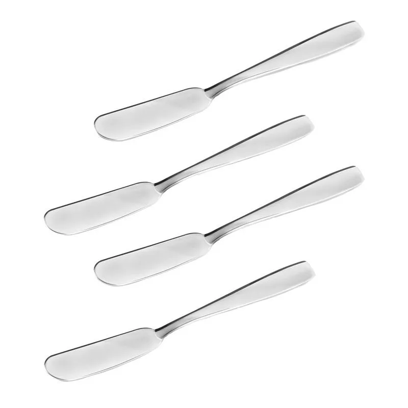 Jogo de Espátulas em Aço Inox 15cm – Para Manteiga, Patês, Geleias, Antepastos