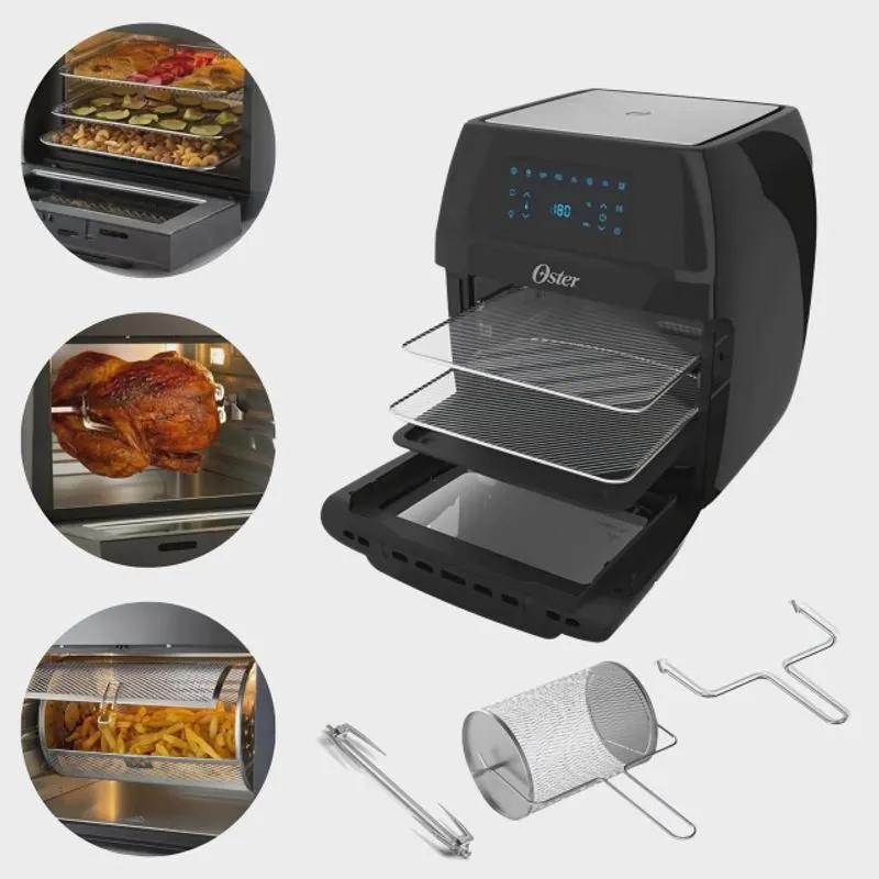 Fritadeira Sem Óleo Air Fryer 12 Litros 3 em 1 com Rotisserie e Desitratador 127V - Oster