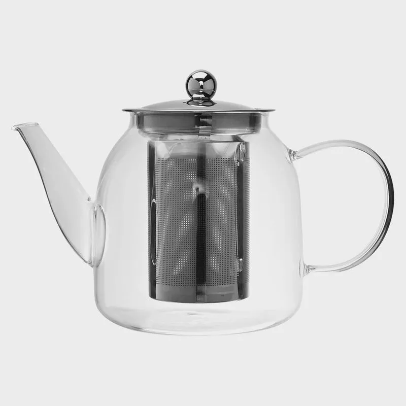 Chaleira de Vidro Borossilicato Com Infusor de Inox 800ML - Mimo Style