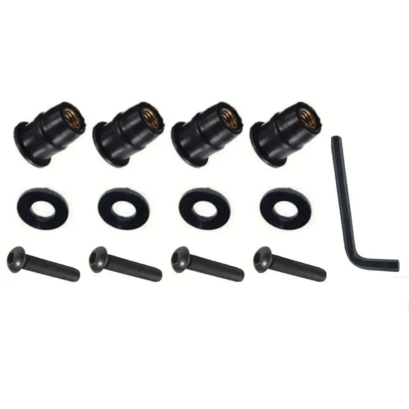 Kit 4 Bucha Parafuso M5X25Mm/ Honda Translap Bolha Carenagem