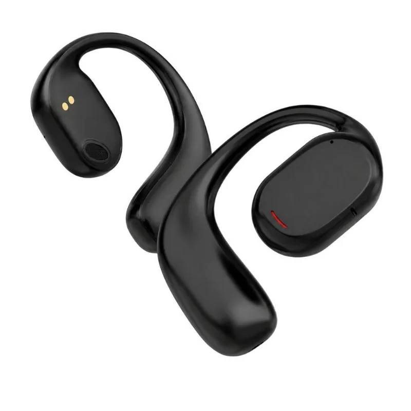 Fone de Ouvido por Condução Óssea MDM Fitness com Microfone Bluetooth 5.3 Uso Diário Preto