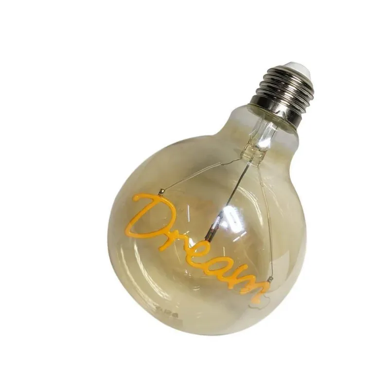 Lampada Led Vintage Dream Mensagem 4W Branco Quente 110v