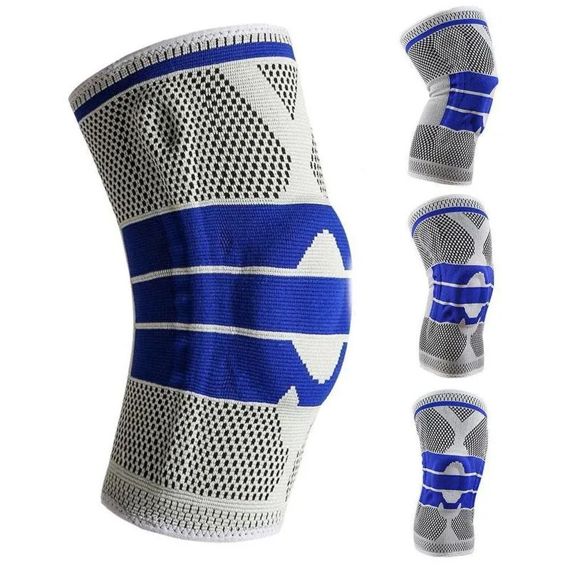 Joelheira Gel Silicone Ortopedica Esportiva Suporte Joelho Apoio Exercita Melhora Circulaçao