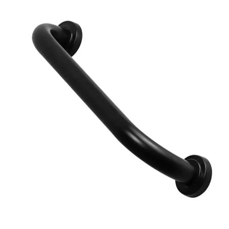 Alça De Apoio Barra 50cm Preto Fosco Inox Acessibilidade Def