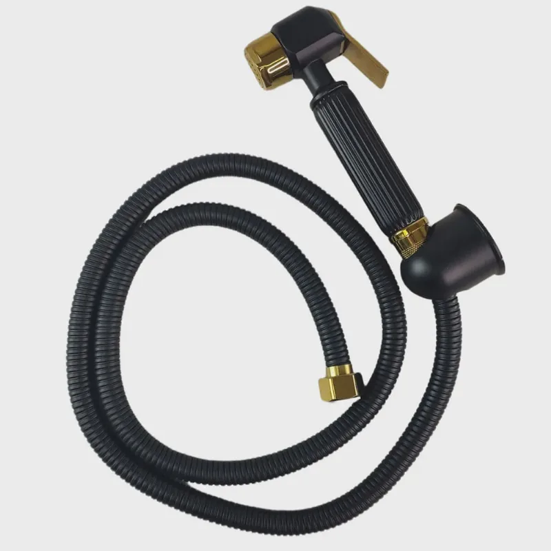 Ducha Higienica Luxo Cromo Aço Inox Chuveirinho Intimo Suporte Metal Banheiro Bide Banho