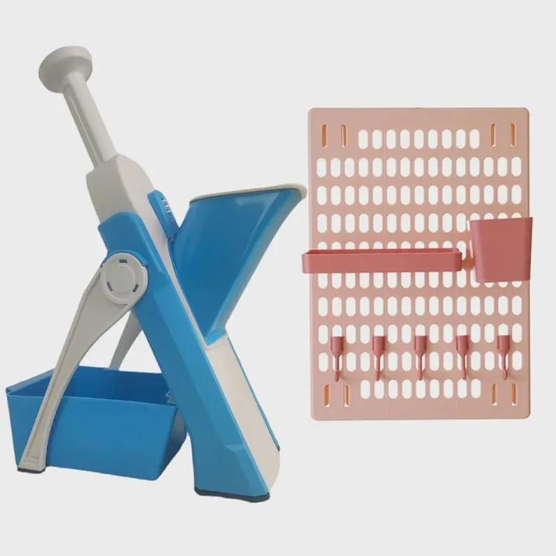 Cortador Vegetais Legumes Frutas Porta Condimentos Kit Organizador Parede Mandoline Manual Profissional Cozinha Decoraçao Casa