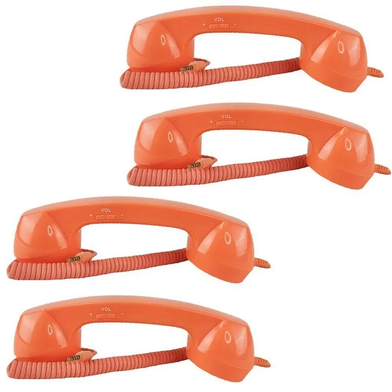 Monofone Microfone P2 Kit 4 Und Fone Ouvido Vintage Chamadas