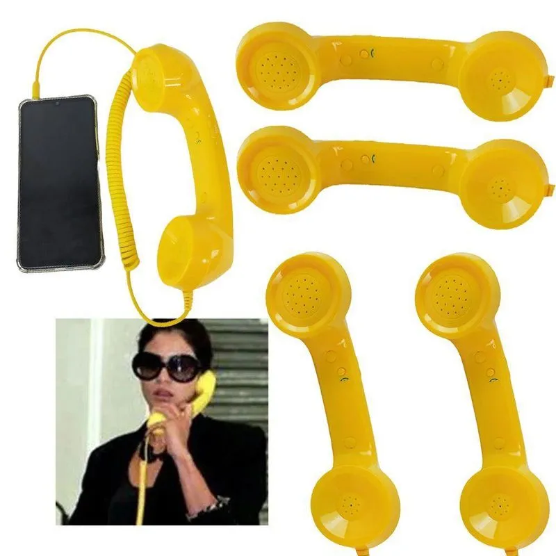 Monofone Microfone P2 Kit 5 Uni Estilo Vintage Atende