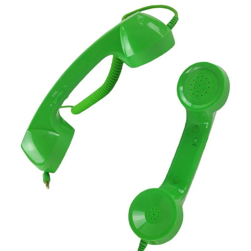 Monofone Pop Phone Microfone Vintage Kit 2 Und Verde Estilo