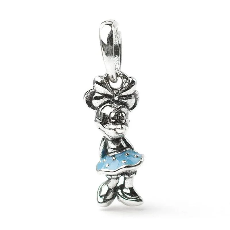 Berloque Pingente Minnie Vestido Azul