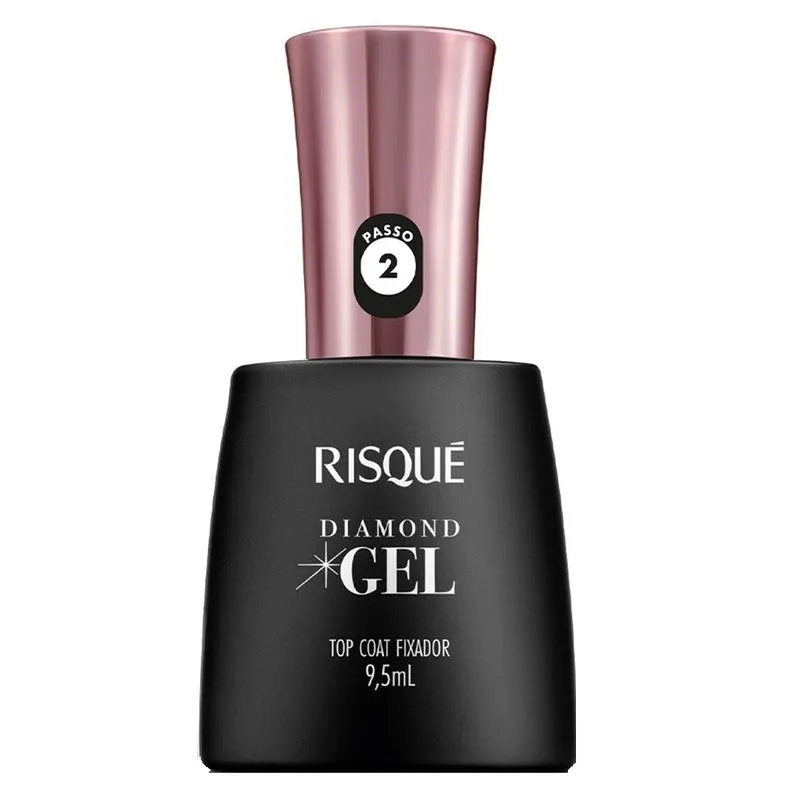 Kit Risqué Top Coat Fixador Diamond Gel - 14 unidades
