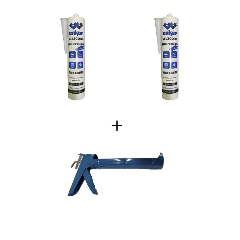 2 Silicone Para Cozinha Branco Anker Brasil Com Apilicador