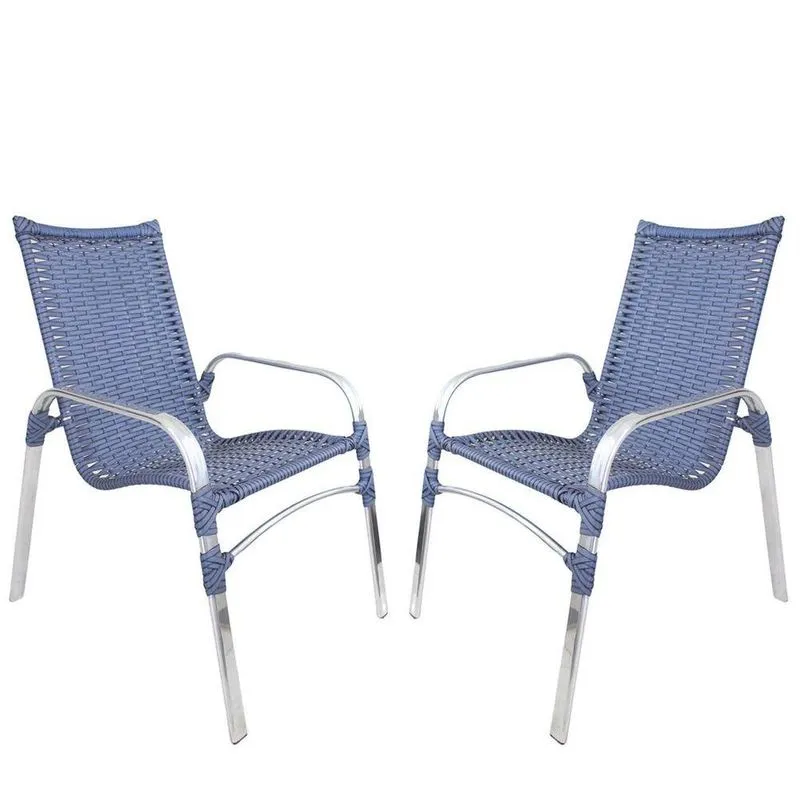 2 Cadeiras Emily Azul Dark
