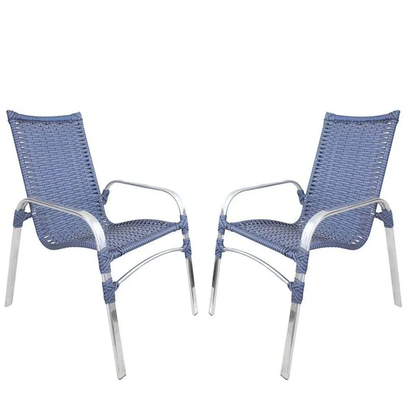 2 Cadeiras Emily Azul Dark