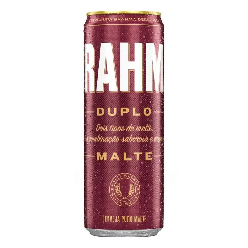 Brahma Duplo Malte Cerveja Pilsen Lata Brasileira 350ml Top