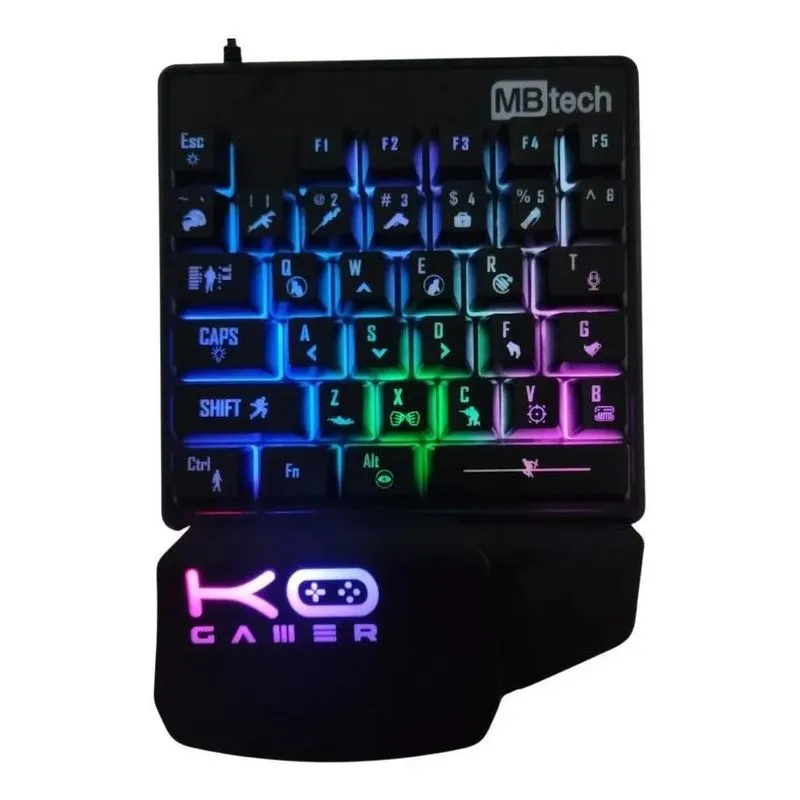 Teclado Gamer Mão Única 35 Teclas Xbox One Xone Homologação: