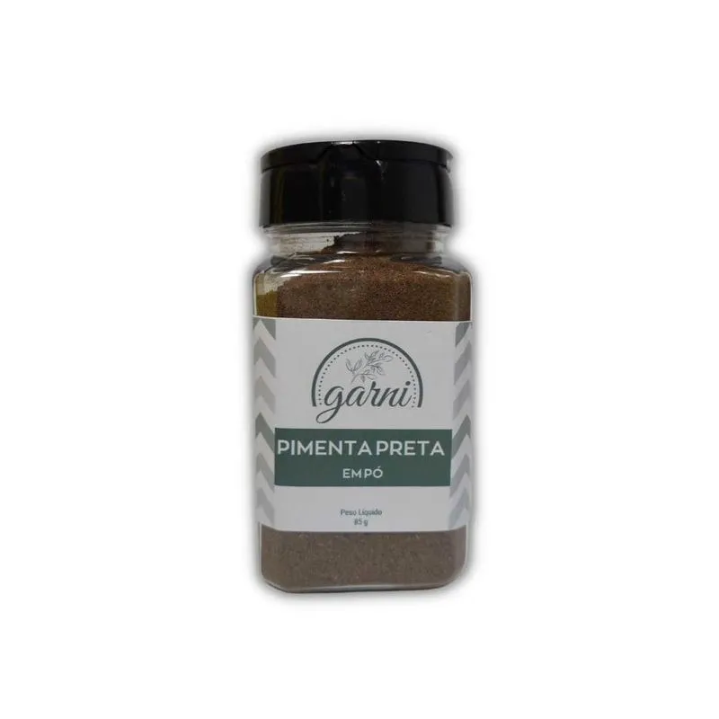 Pimenta Preta Em Pó 100 G - Empório Garni