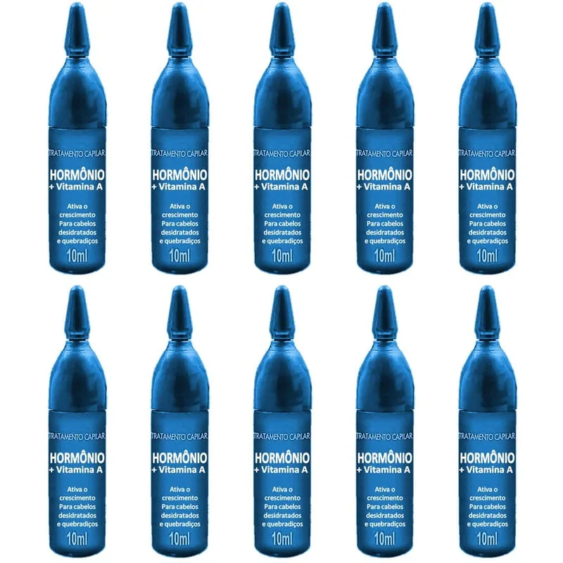 Kit 10 Ampolas De Vitamina Hormônio Vitamina A Crescimento