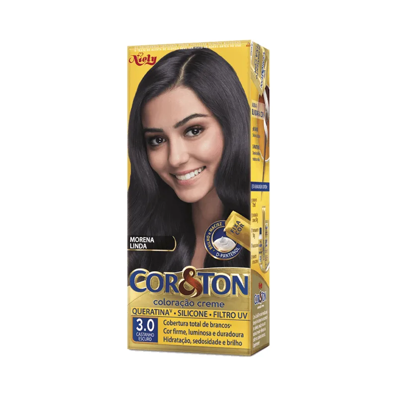 Tintura Cor E Ton 3.0 Castanho Escuro Cor & Ton Coloração