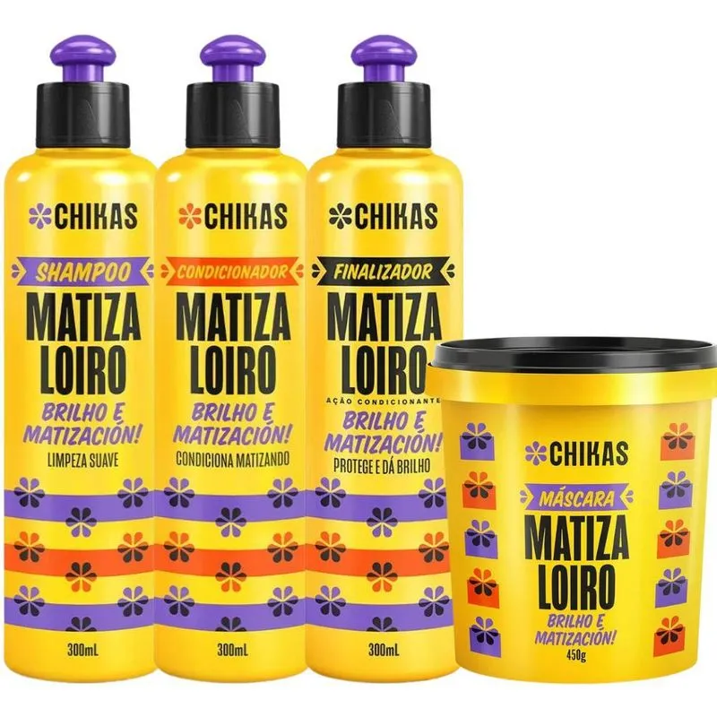 Kit Chikas Matiza Loiro Kit Matizador De Loiro Profissional