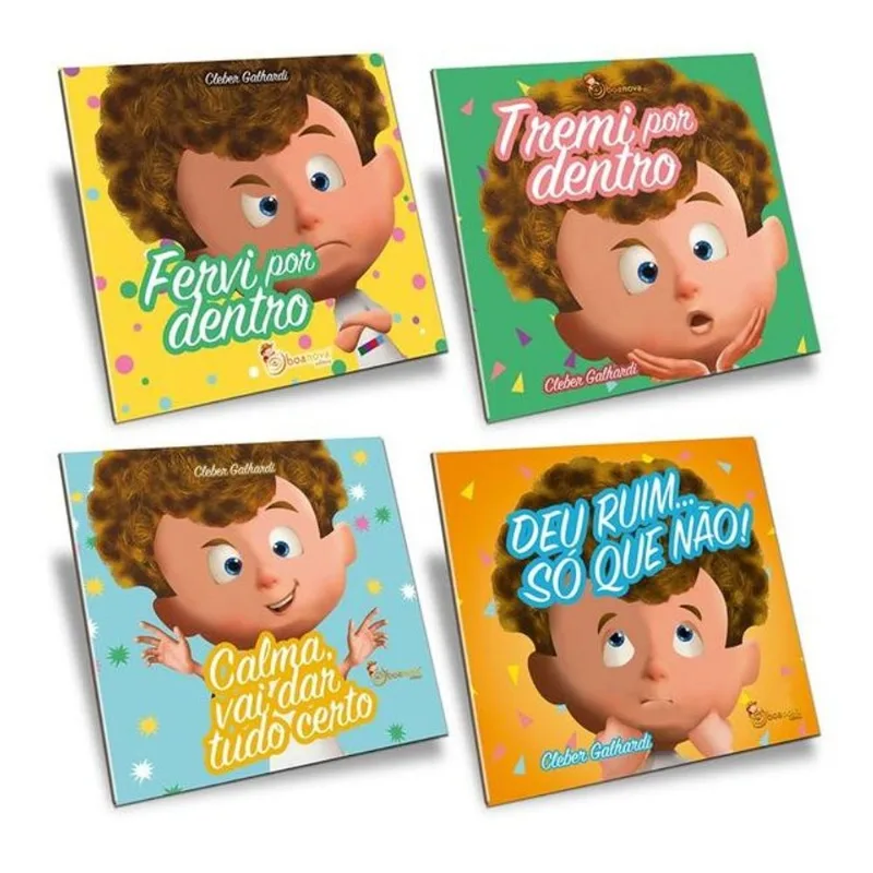 KIT FERVI POR DENTRO - 4 LIVROS - RAIVA, MEDO, ANSIEDADE E FRUSTRAÇÃO
