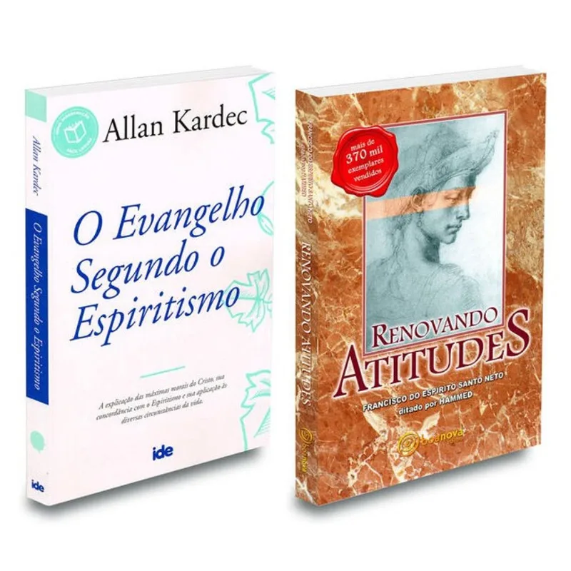 KIT O EVANGELHO SEGUNDO O ESPIRITISMO (IDE) + RENOVANDO ATITUDES