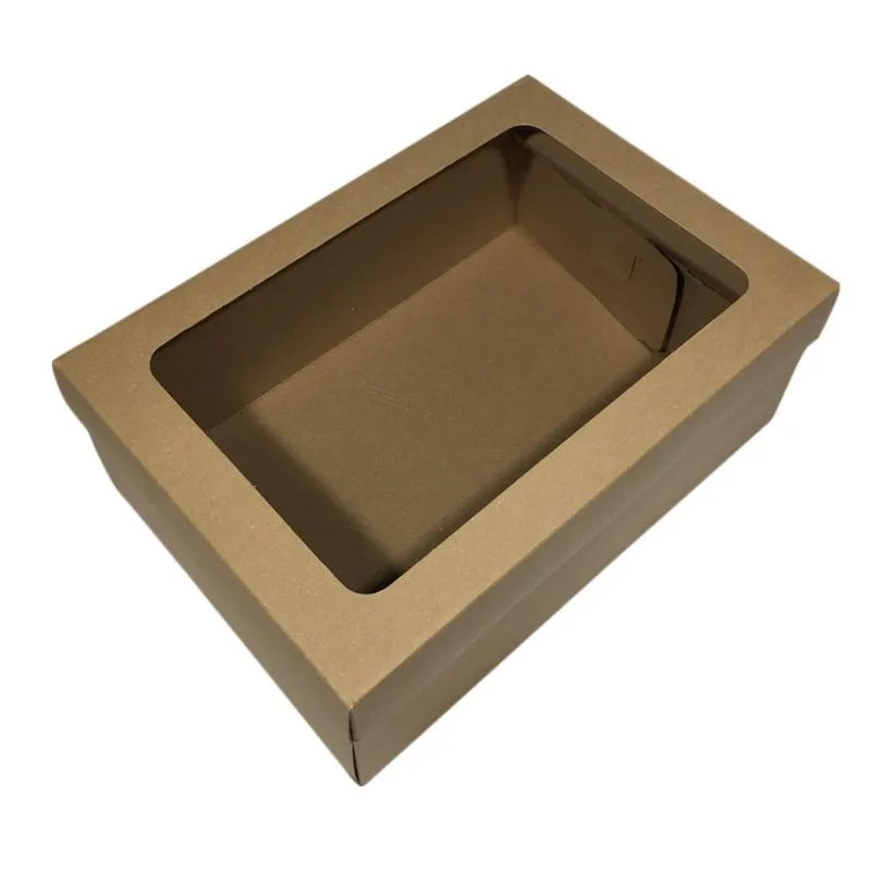 10 Caixas Visor Acetato Multiuso Presente 23x9x16 Papel