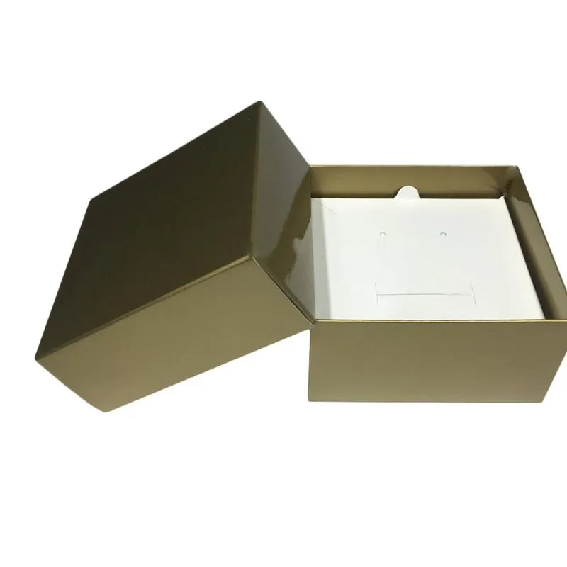 50 Caixa De Papel Com Visor Branca Bijuteria E Semi Jóia
