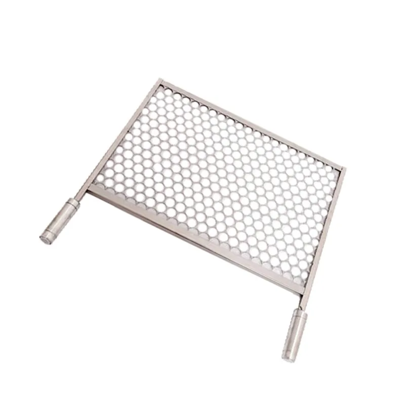 Grelha Moeda De Inox 430 Tamanho 35x30 Cm Para Churrasqueira