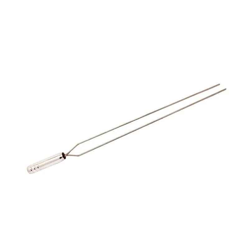 01 (um) Espeto Duplo Para Parrilha Churrasco 46cm Inox 304