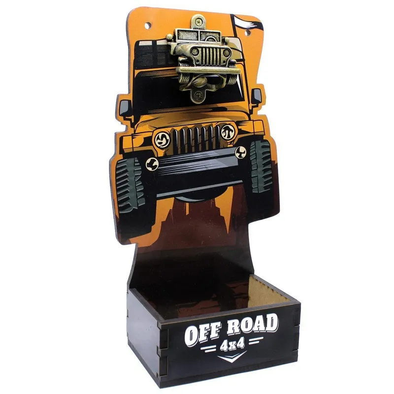 Abridor De Cerveja De Garrafa Parede Porta Tampinha Off Road