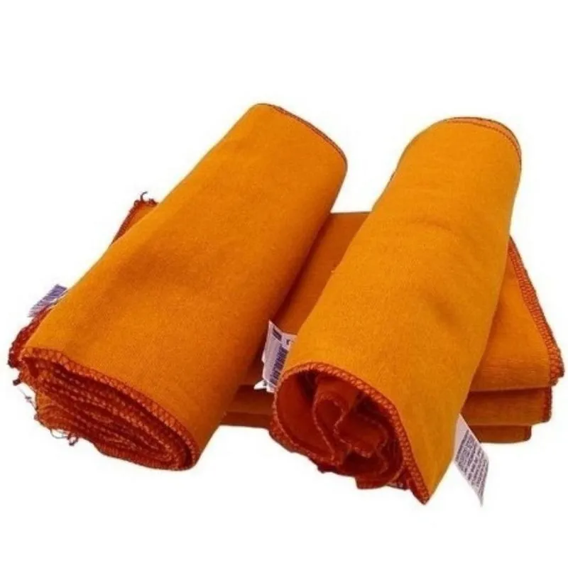 Kit 70 Flanela Laranja Média 28cmx48cm