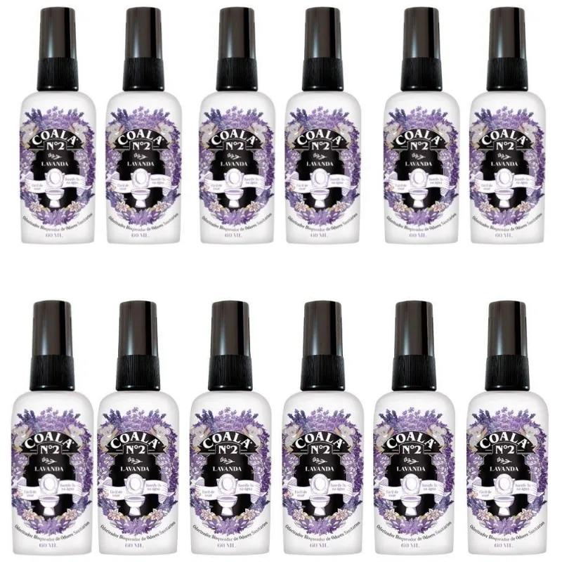 Kit 12 Bloqueador De Odores Coala Lavanda 60ml