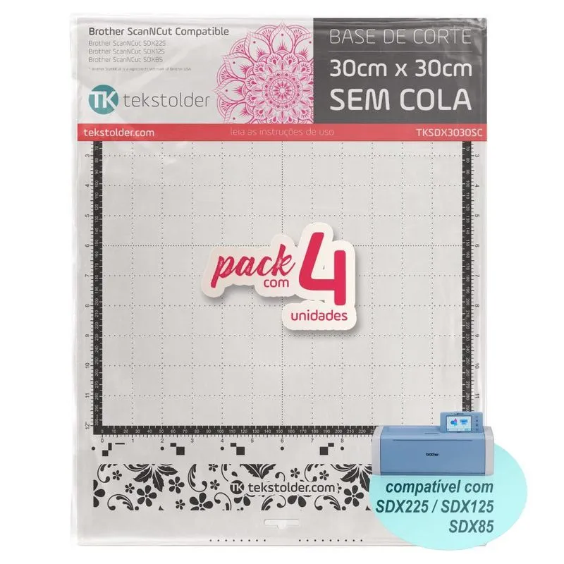 Kit 4 Bases De Corte 30x30 Brother Scanncut Sdx - Sem Cola