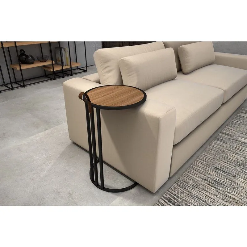Mesa de apoio para sofa estilo industrial