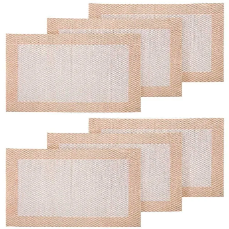 Conjunto Jogo Americano 45x30cm Sousplat Classic Branco 6