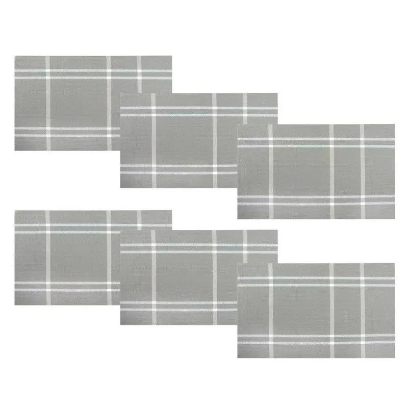 Conjunto 6 Peças Jogo Americano Mesa Posta Sousplat Xadrez