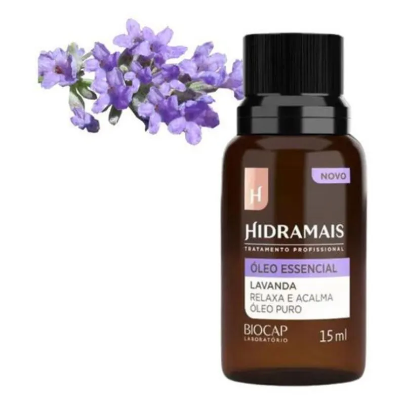 Óleo Essencial Aromaterapia Lavanda Natural Hidramais 15Ml