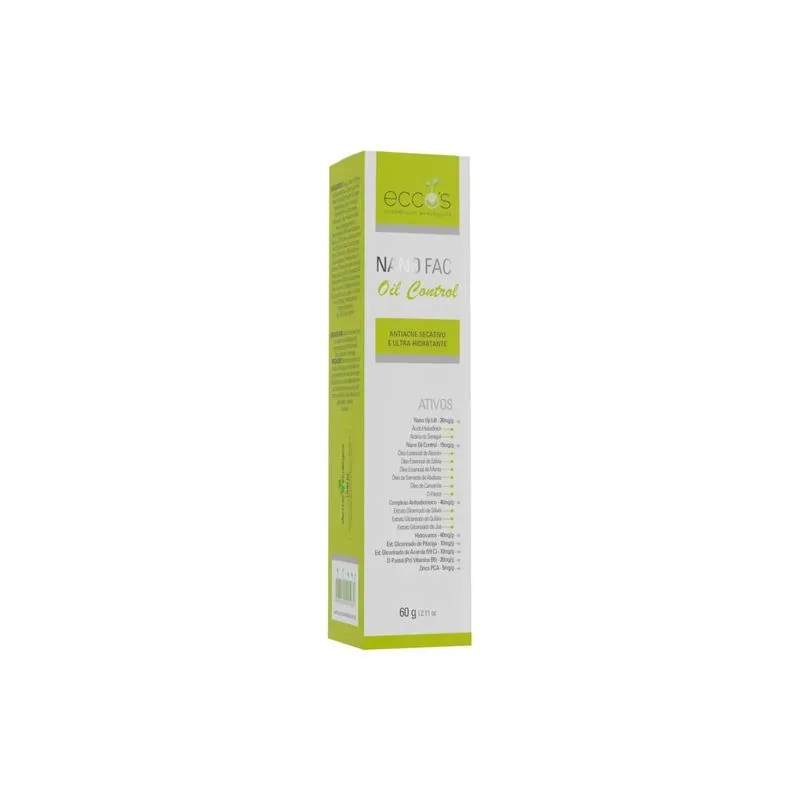 Nano Face Oil Control 60g Serum Anti-acne Hidratante E