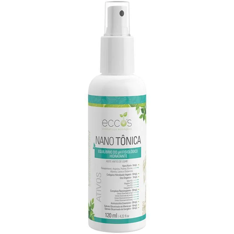 Nano Tônica 120ml Antiacne Secativo E Ultra Hidratante Eccos