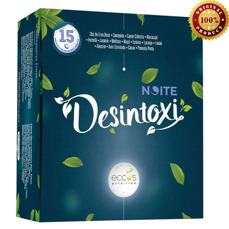 Desintoxi Chá Noite E Dia 60 Sachês Eccos