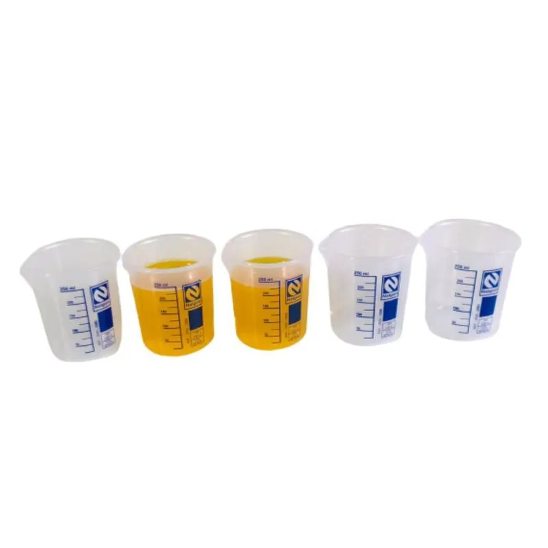 Becker Béquer Plástico 250 Ml Autoclavável Pp Kit 5 Un