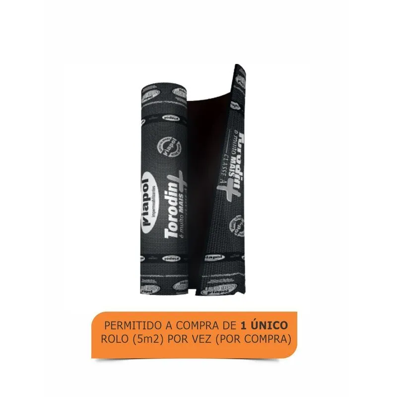 Manta Asfáltica Torodin Viapol - 4mm - Tipo 3 - 5m