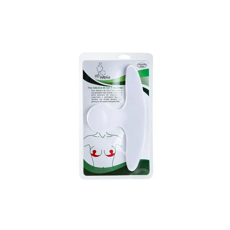 Fita Adesiva Branca De Gel T Invertido Para Cicatrizar Mamas