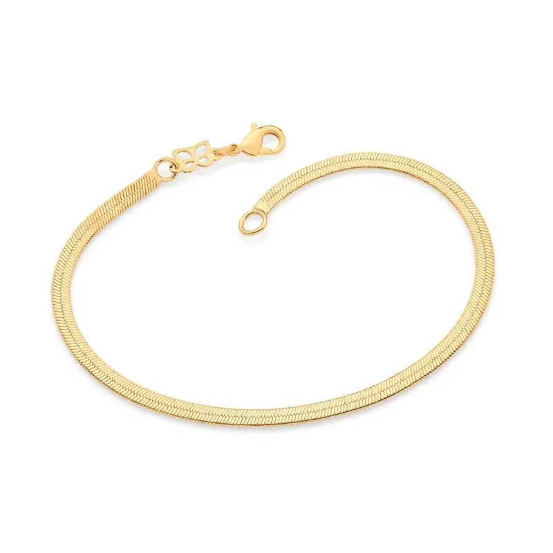 Pulseira Rommanel Banhado Ouro Fio Laminado 552031